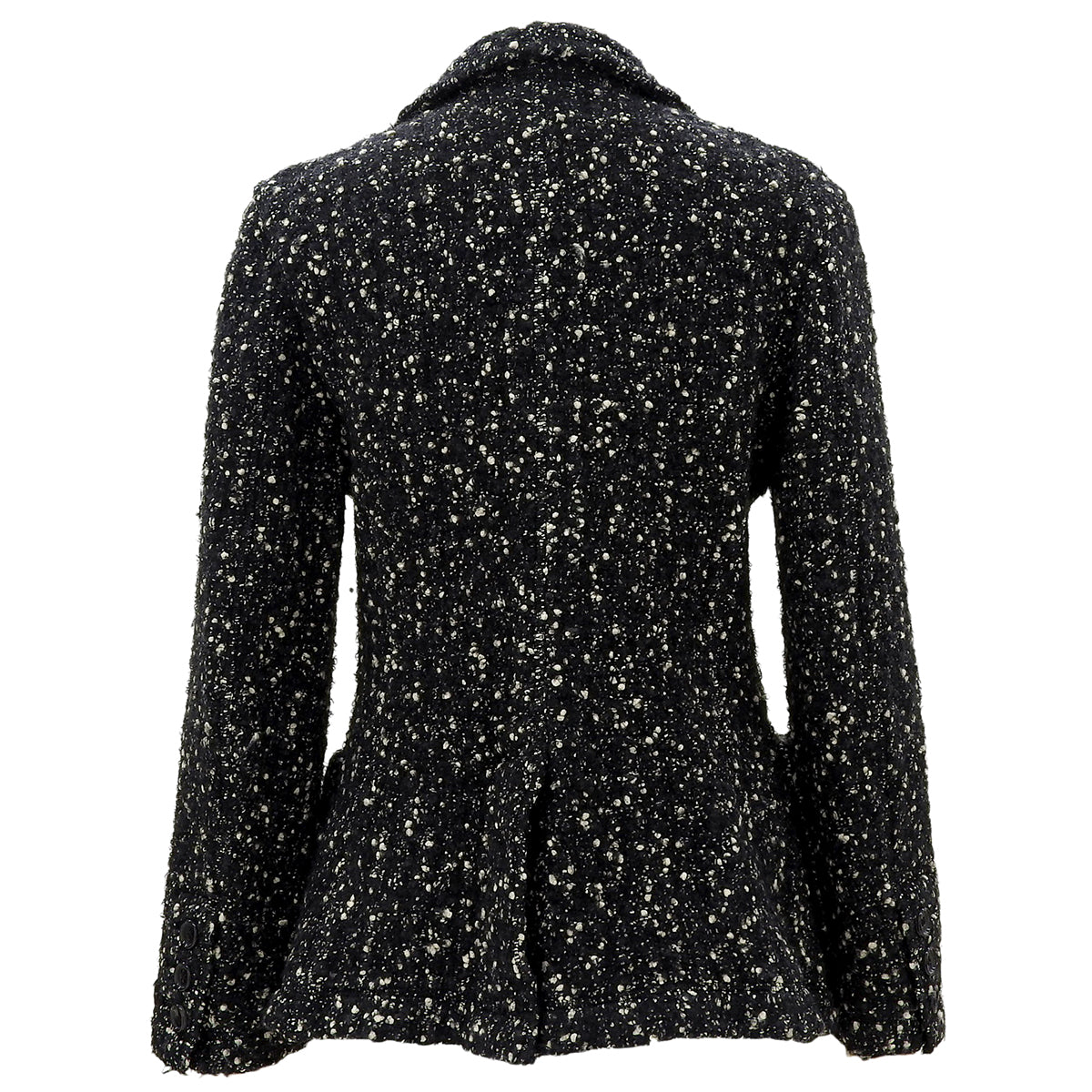 Tweed tailored jacket #M Black/White