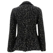Tweed tailored jacket #M Black/White