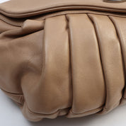 Around 2004 CC Mark Plate Hoop Shoulder Bag Beige