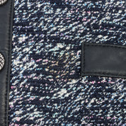 Circa 2015 Chanel Jacket Motif Girl Shoulder Bag in Navy/Black/Multi
