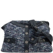 Circa 2015 Chanel Jacket Motif Girl Shoulder Bag in Navy/Black/Multi