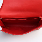 Matelassé Stitch CC Turnlock Chain Bag, Red, circa 2013