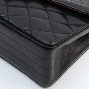 V-Flap CC Turn-lock Chain Shoulder Bag, Black, Circa 1990