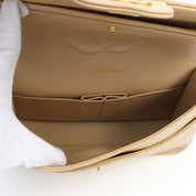 1990年頃製 クラシックフラップチェーンバッグ25cm ベージュ
