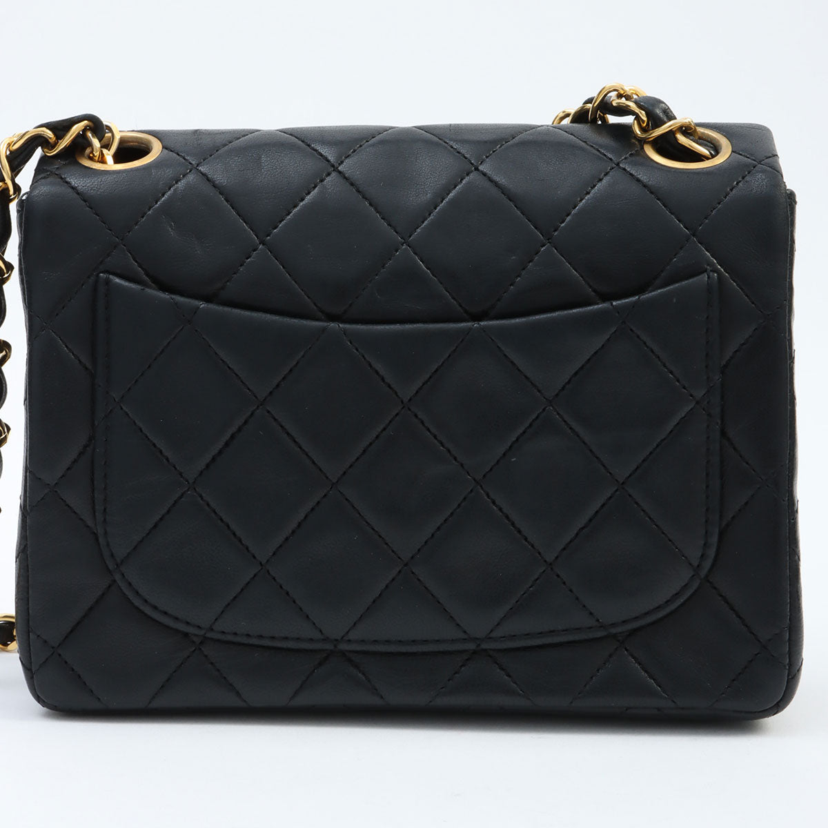 1990's Classic Flap Chain Bag Mini Black