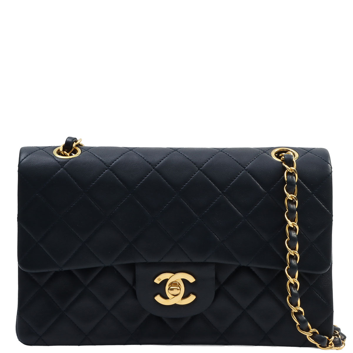 Circa 1992 Classic Flap Chain Bag 23cm Navy