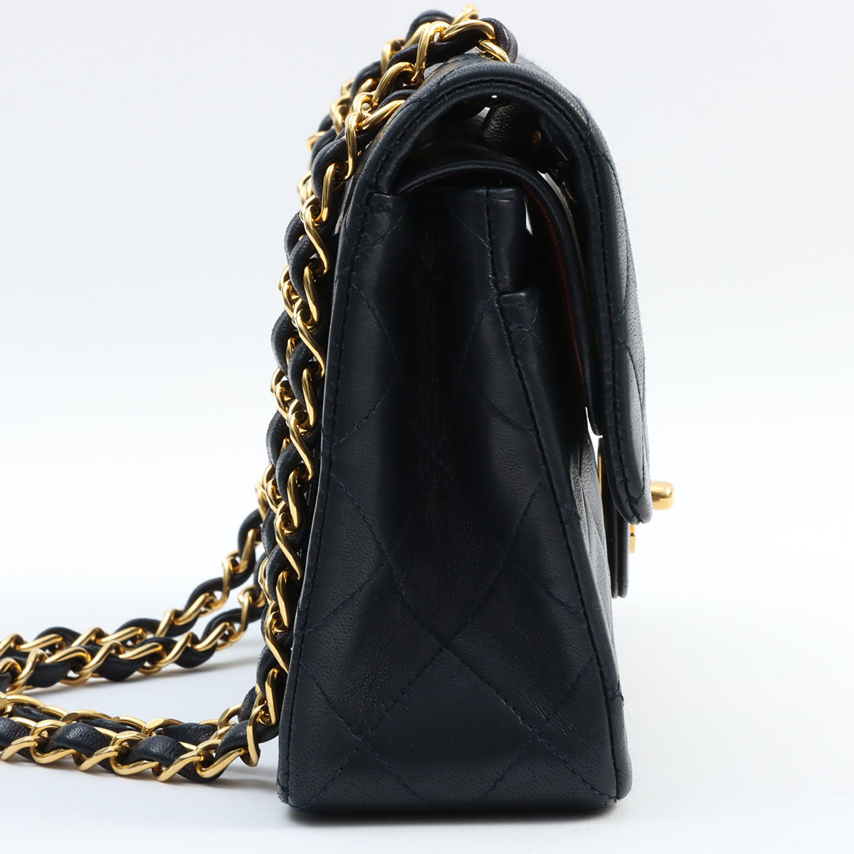 Circa 1992 Classic Flap Chain Bag 23cm Navy