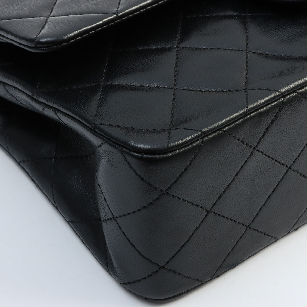 1990's Classic Flap Chain Bag 23cm Black