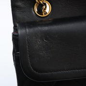 1990's Classic Flap Chain Bag 23cm Black