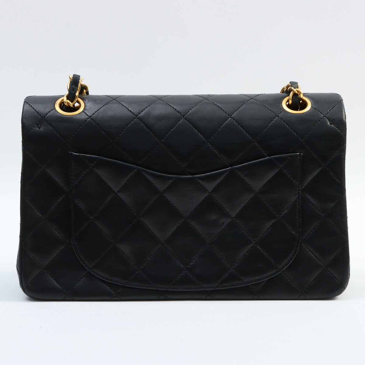 1990's Classic Flap Chain Bag 23cm Black