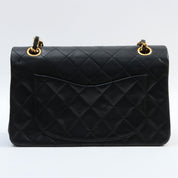 1990's Classic Flap Chain Bag 23cm Black