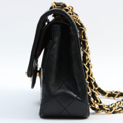 1990's Classic Flap Chain Bag 23cm Black