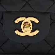 1990's Classic Flap Chain Bag 23cm Black