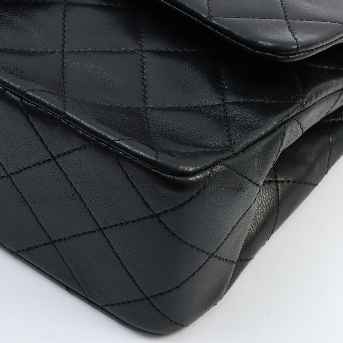1990's Classic Flap Chain Bag 23cm Black