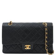 Classic Flap Chain Bag 25cm (circa 1992), black