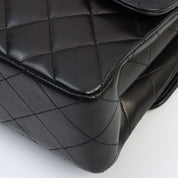 Circa 1997 W-Face CC Turnlock Chain Shoulder Bag, Black