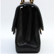 Circa 1997 W-Face CC Turnlock Chain Shoulder Bag, Black