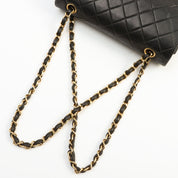 Classic Flap Chain Bag 23cm, made around 2001, black