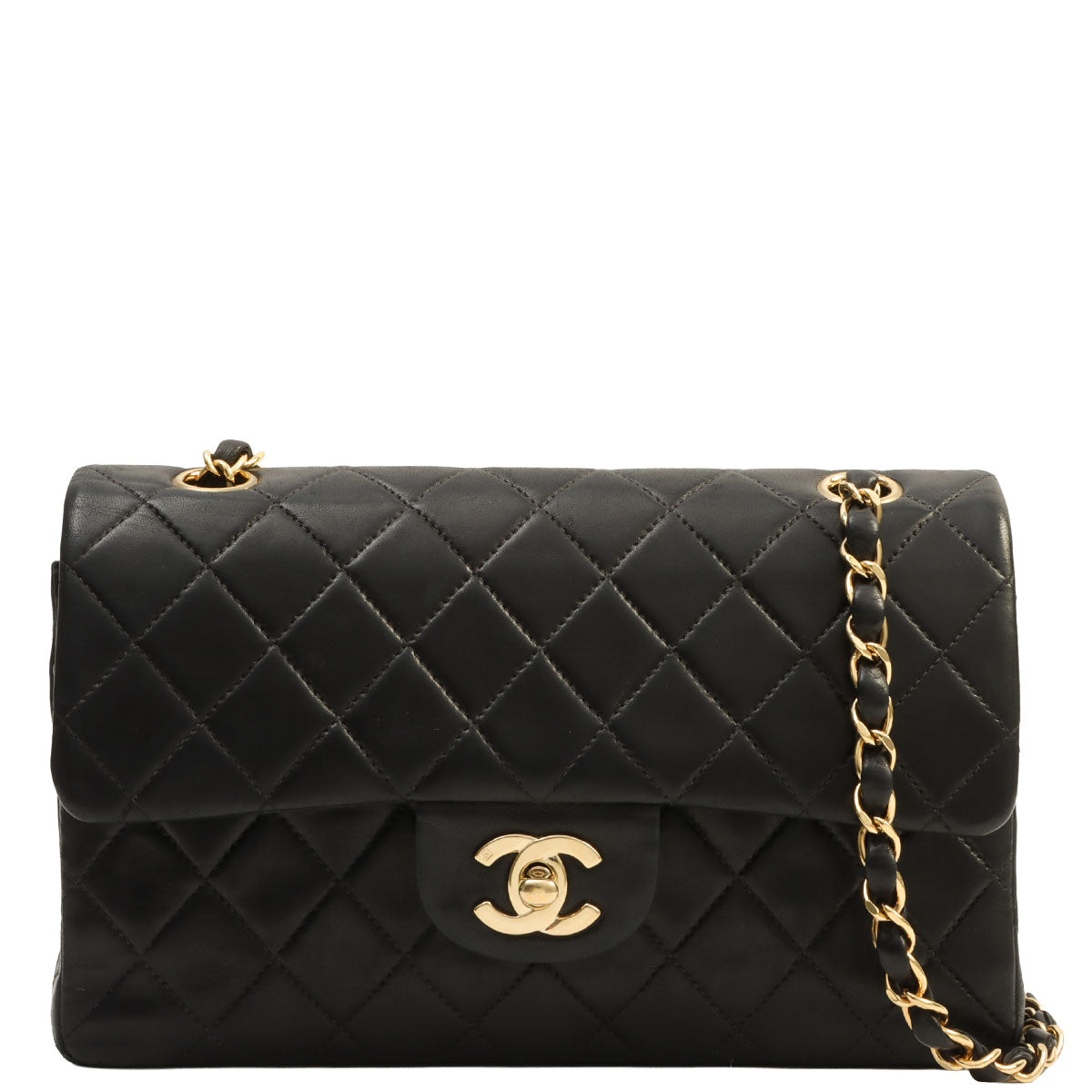 Classic Flap Chain Bag 23cm, made around 2001, black