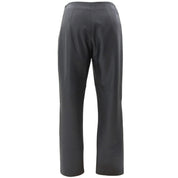 Leather Logo Zip Long Pants #36 Black