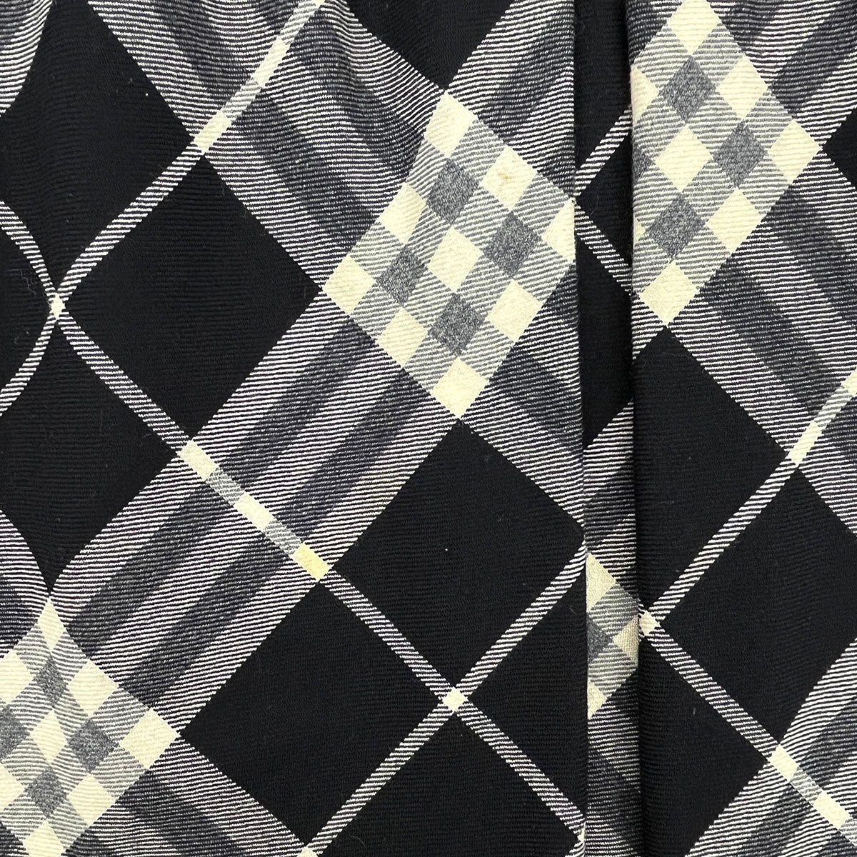 Checked Pattern Logo Button Sleeveless Dress #38 Black/White