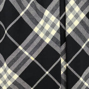 Checked Pattern Logo Button Sleeveless Dress #38 Black/White