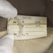 Wool trench coat #L Brown