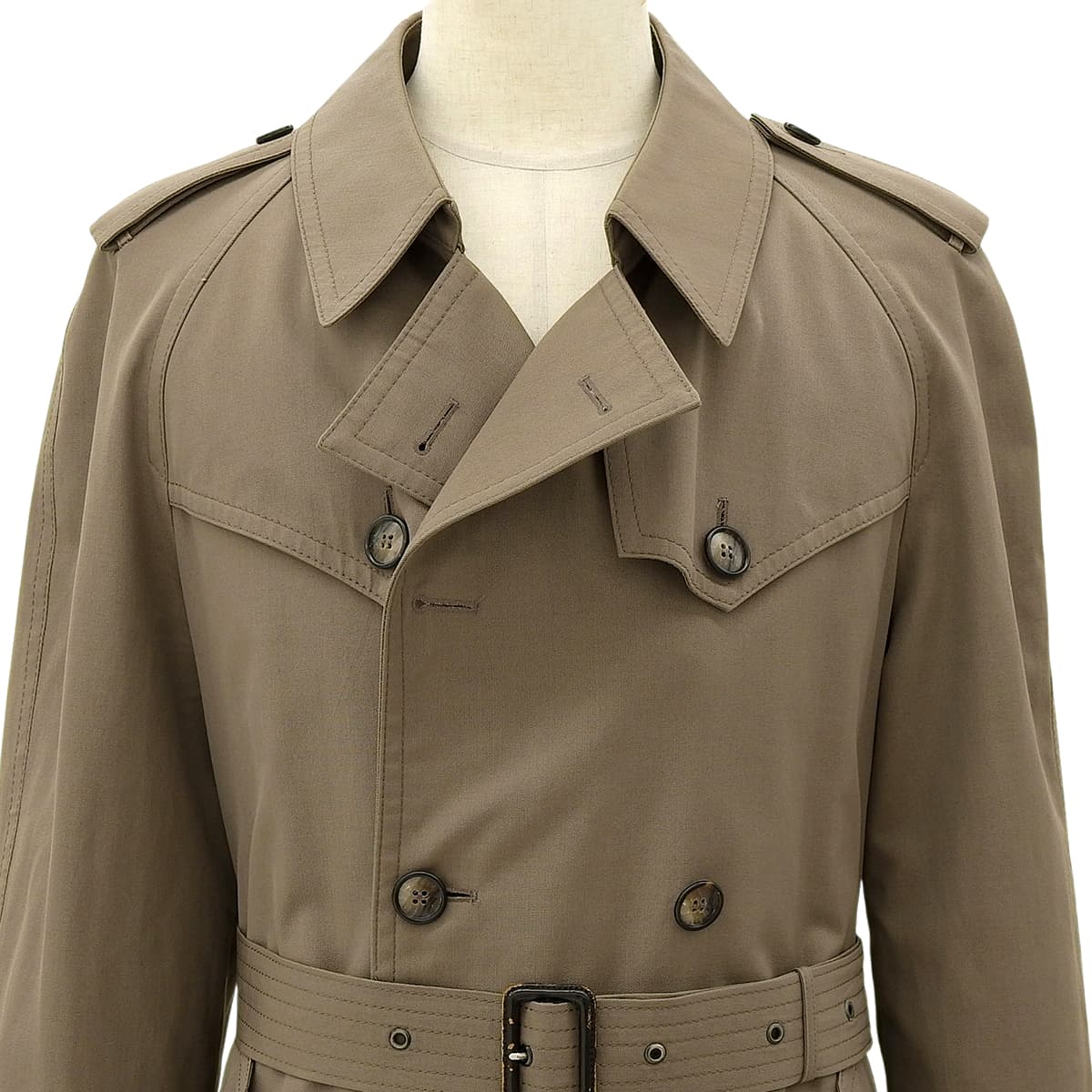 Wool trench coat #L Brown