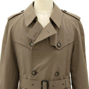 Wool trench coat #L Brown