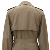 Wool trench coat #L Brown