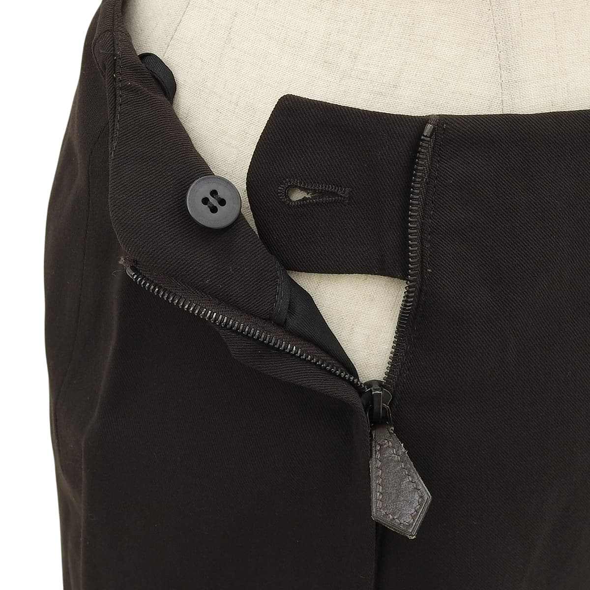 Wool Tight Skirt #36 Brown
