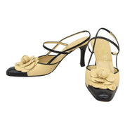 Camelia CC Mark Mules #36.5 Beige/Black