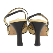 Camelia CC Mark Mules #36.5 Beige/Black