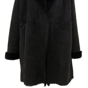 Faux Shearling Coat #38 Black