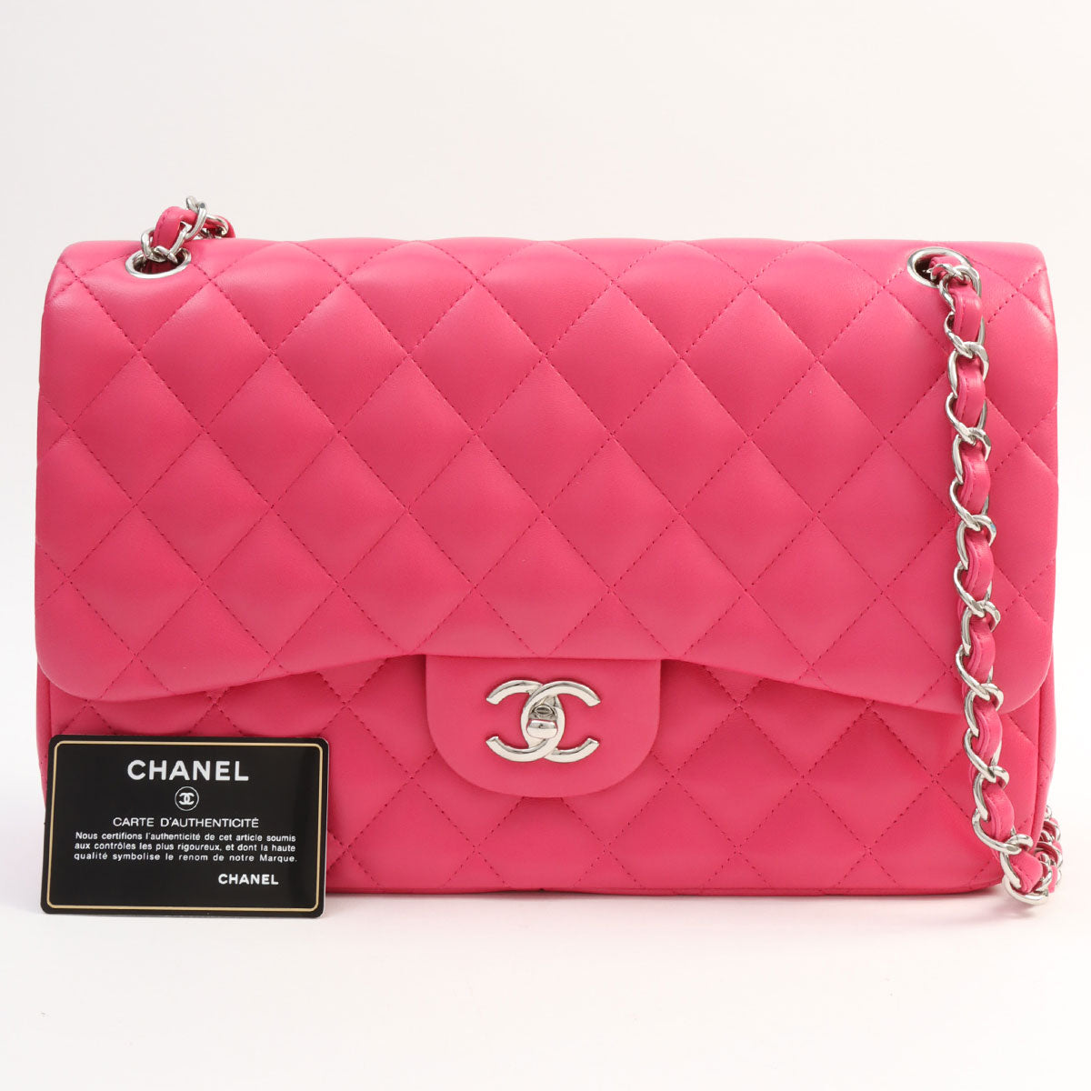 2014年頃製 クラシックフラップチェーンショルダーバッグ30cm ピンク
