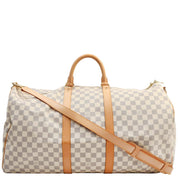 2007年产 路易威登Damier Azur帆布Keepall Bandouliere 55 旅行袋