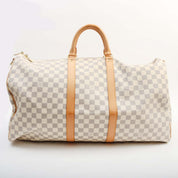 2007年产 路易威登Damier Azur帆布Keepall Bandouliere 55 旅行袋