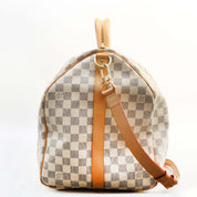 2007年产 路易威登Damier Azur帆布Keepall Bandouliere 55 旅行袋