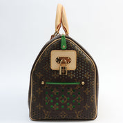 2006 Canvas Monogram Perfo Speedy 30 Brown/Vert
