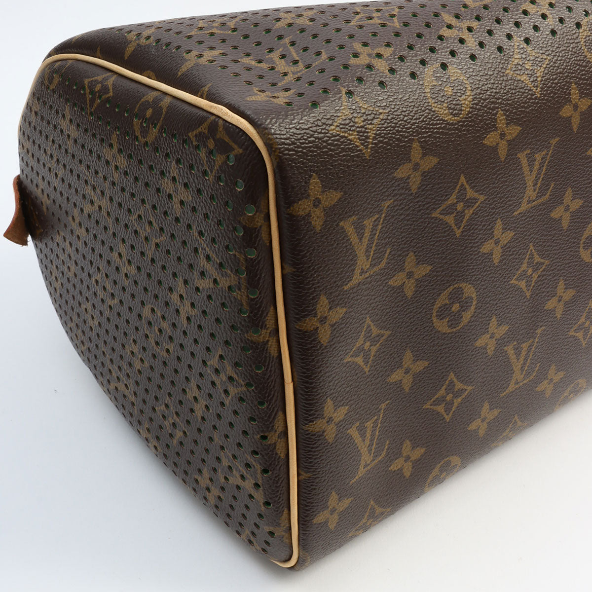 2006 Canvas Monogram Perfo Speedy 30 Brown/Vert
