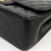2014-ish Caviar Leather Classic Flap Chain Bag 30cm Black