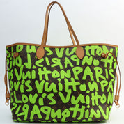 2009年款 Monogram Graffiti Neverfull GM 绿色/棕色