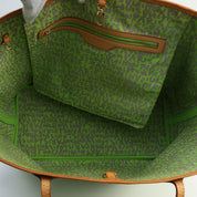 2009 Monogram Graffiti Neverfull GM Green/Brown