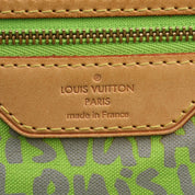 2009 Monogram Graffiti Neverfull GM Green/Brown