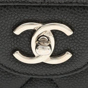 2013-era Caviar Skin Classic Flap Chain Bag 30cm Black