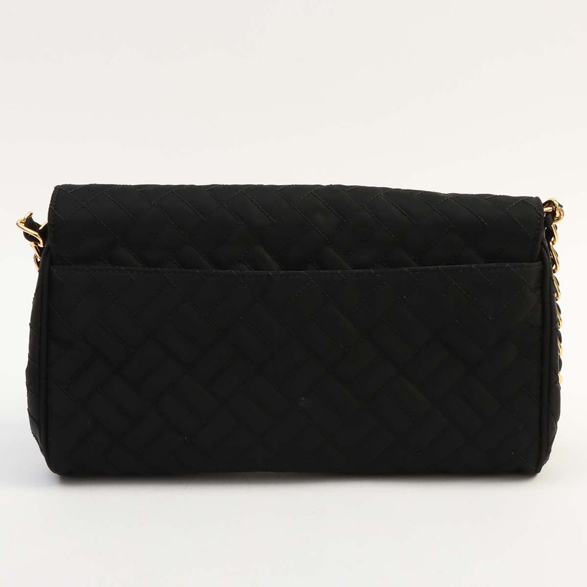Nylon Logo Plate 2-Way Bag Black