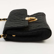 Nylon Logo Plate 2-Way Bag Black