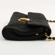Nylon Logo Plate 2-Way Bag Black