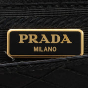 Nylon Logo Plate 2-Way Bag Black
