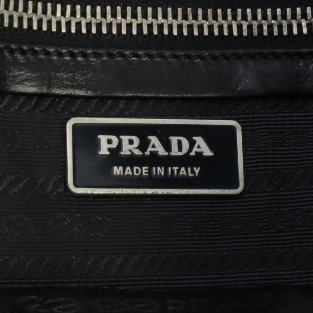 Studded Logo Plate Shoulder Bag Black